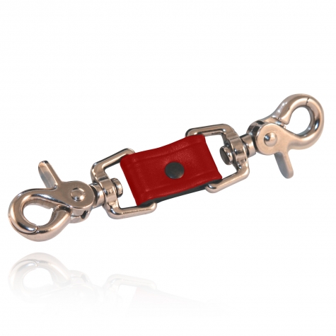 Lobster Red Leather key holder 6 hooks